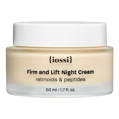 Iossi, Firm and Lift Night Cream, liftingująco-ujędrniający krem na noc z retinolem i peptydami, 50 ml