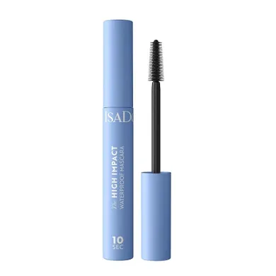 IsaDora, 10 Sec High Impact Waterproof Mascara, wodoodporny tusz do rzęs, 01 Black, 9 ml