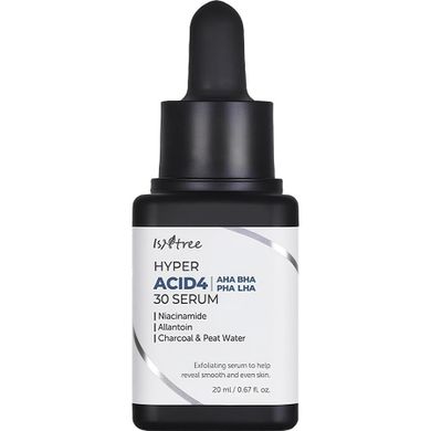 Isntree, Hyper Acid4 AHA BHA PHA LHA 30, serum złuszczające do twarzy, 20 ml