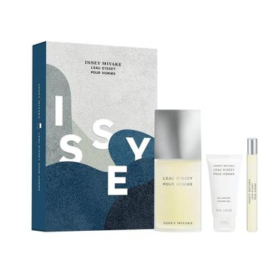 Issey Miyake, L'Eau d'Issey Pour Homme, zestaw: woda toaletowa, spray, 125 ml + woda toaletowa, spray, 10 ml + żel pod prysznic, 50 ml