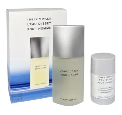 Issey Miyake, L'Eau D'Issey, zestaw, woda toaletowa, 75 ml + dezodorant w sztyfcie, 75g