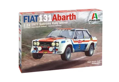 Italeri, Fiat 131 Abarth 1977 San Remo Rally Winn, model do sklejania