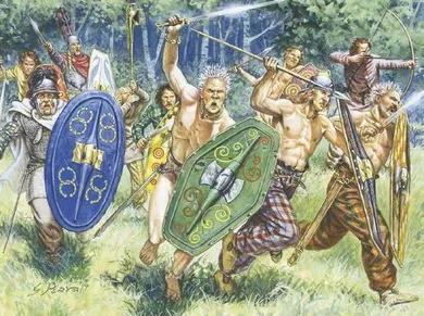Italeri, Gauls Warriors, figurki, 1:72