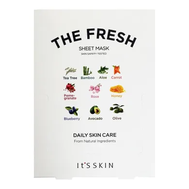 It's Skin, The Fresh Sheet Mask, zestaw maseczek w płachcie, 10 szt.