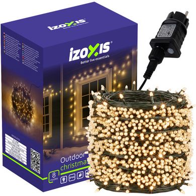 Izoxis, lampki zewnętrzne, 500 LED 35m, ciepły biały
