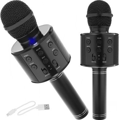 Izoxis, mikrofon karaoke, czarny