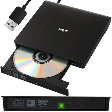 Izoxis, napęd zewnętrzny + nagrywarka CD/DVD