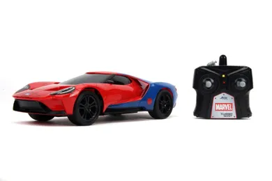 Jada Toys, Marvel, Spider-Man, 2017 FordGT, pojazd zdalnie sterowany, 1:16