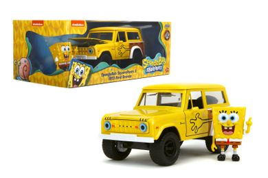 Jada Toys, SpongeBob, Ford Bronco, model pojazdu z figurką, 1:24
