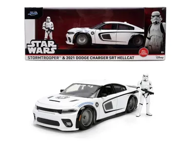 Jada Toys, Star Wars Dodge ChargerSRT, model pojazdu z figurką, 1:24
