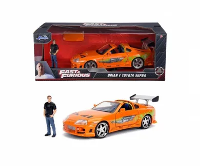 Jada Toys, Szybcy i wściekli, 1995 Toyota Supra, model pojazdu z figurką, 1:24