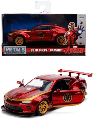 Jada Toys, The Avengers, Iron Man, Chevrolet Camaro, model pojazdu, 1:32