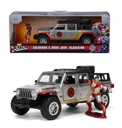 Jada Toys,x-Men, Jeep, model pojazdu z figurką, Gladiator, 1:32
