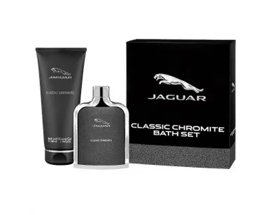 Jaguar, zestaw prezentowy męski, Classic Chromite: woda toaletowa, 100 ml + żel pod prysznic, 200 ml