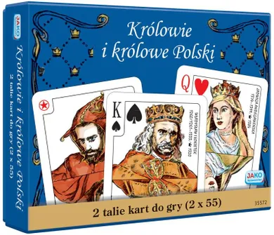 Jako, Królowie i królowe Polski, karty do gry, 2-55 karty