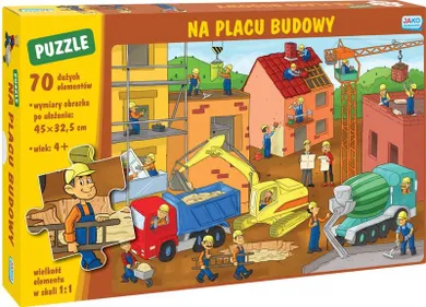 Jako, Na placu budowy, puzzle, 70 elementów