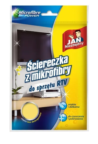 Jan Niezbędny, ściereczka z mikrofibry do sprzętu RTV, 1 szt.