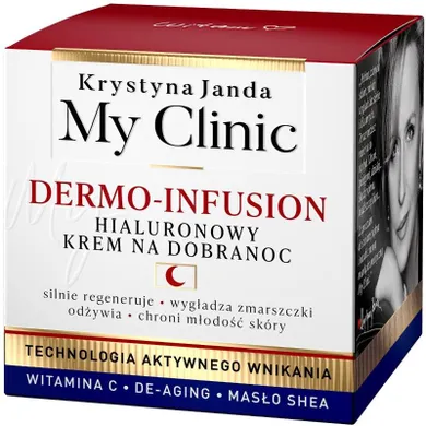 Janda, My Clinic Dermo-Infusion, hialuronowy krem na dobranoc, 50 ml