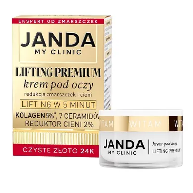 Janda, my clinic lifting premium krem pod oczy, 15 ml