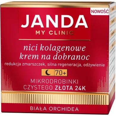 Janda, My clinic, nici kolagenowe, krem na dobranoc 70+, 50 ml