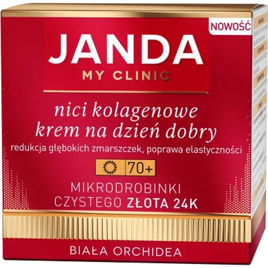 Janda, My clinic, nici kolagenowe, krem na dzień dobry 70+, 50 ml