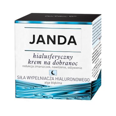 Janda, siła wypełniacza hialuronowego, hialusferyczny krem na dobranoc, 50 ml