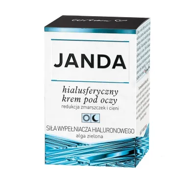 Janda, siła wypełniacza hialuronowego, hialusferyczny krem pod oczy na dzień i noc, 15 ml