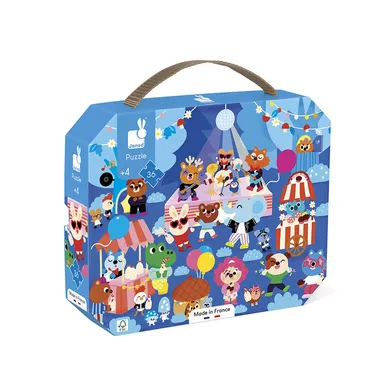 Janod, Przyjęcie, puzzle w walizce, 36 elementów