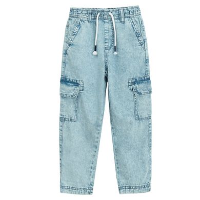 Jasnoniebieskie jeansy o kroju jogger z regulacją Cool Club