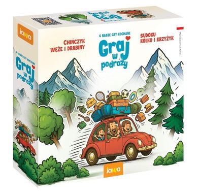 Jawa, Graj w podróży, zestaw gier familijnych, 4w1