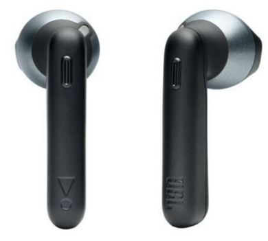 JBL, słuchawki bezprzewodowe, douszne, T220TWSBLK, czarne