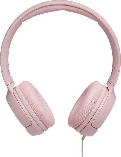 JBL, Tune 500, słuchawki z mikrofonem, różowe