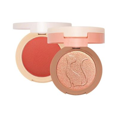 J.Cat Beauty, 2 in 1 Piece Of Cake Blush + Highlighter, róż i rozświetlacz, 103 Mcflirty, 12.1g