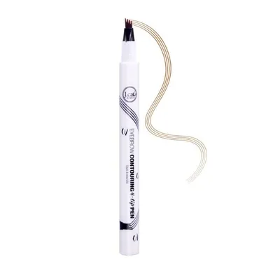 J.Cat Beauty, Eyebrow Contouring 4-Tip Pen, precyzyjny pisak do stylizacji brwi, 101 Taupe, 1.5g