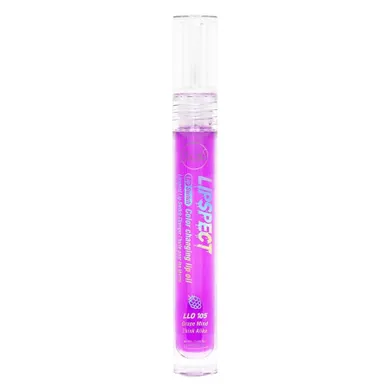 J.Cat Beauty, Lipspect Lip Switch Color Changing Lip Oil, olejek z efektem wydobycia koloru ust, 105 Grape Mind Think Alike, 3.5 ml