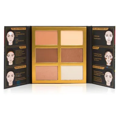 J.Cat Beauty, Symphony Face Obsession, paleta do konturowania twarzy, 102 Medium/Dark, 27.5g