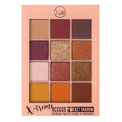 J.Cat Beauty, X-Treme Access Pocket Shadow, paleta cieni do oczu, 102 Walk Of Stardom, 10g