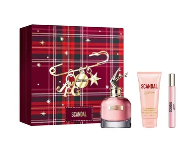 Jean Paul Gaultier, Scandal, zestaw: woda perfumowana, 80 ml + woda perfumowana, 10 ml + balsam do ciała, 75 ml