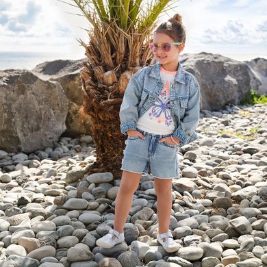 Jeansowa kurtka z haftem Cool Club