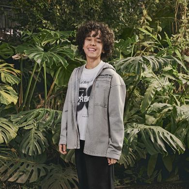 Jeansowa kurtka z kapturem Cool Club