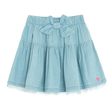 Jeansowa spódnica z falbankami Cool Club