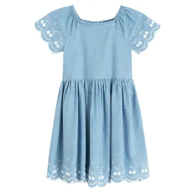 Jeansowa sukienka z haftem Cool Club