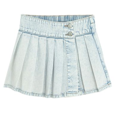 Jeansowe spódnico-spodenki z plisami Cool Club