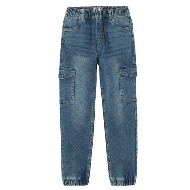 Jeansowe spodnie jogger z regulacją Cool Club