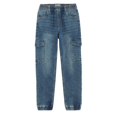 Jeansowe spodnie jogger z regulacją Cool Club