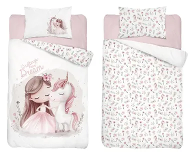 Jednorożec, 2-częściowy komplet pościeli dziecięcej, 100-135 cm