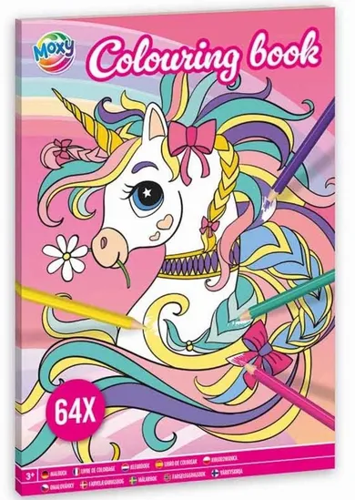 Jednorożec. Kolorowanka A4