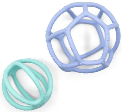 Jellystone Designs, piłki sensoryczne 2w1, niebieski i miętowy