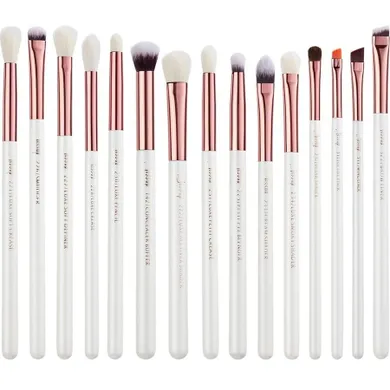 Jessup, Individual Eyeshadow Brushes, zestaw pędzli do makijażu oczu, 15 szt.