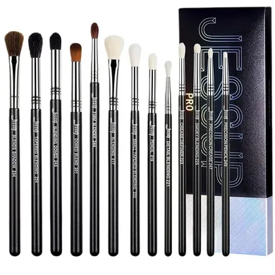 Jessup, Pro Blending Brushes, zestaw pędzli do makijażu oczu, 13 szt.